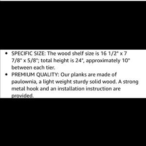 Storage & Organization - 2 Tier Solid Wood Hanging plant Shelves Brand New Storage & Organization - 2 Tier Solid Wood Hanging plant Shelves Brand New